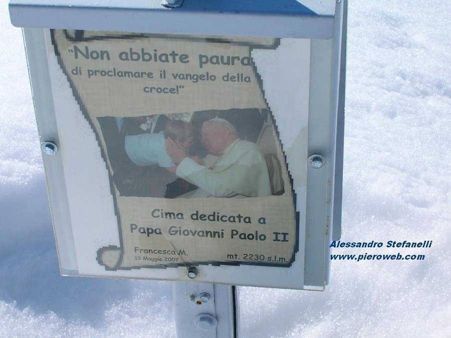 11 Cartello su Cima Giovanni Paolo II.JPG